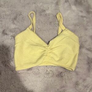 Zara Yellow Crop Top